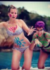 Kaley Cuoco In a Bikini - Body paint - Twitter pics